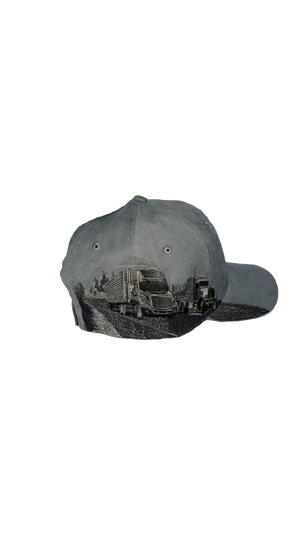 Munroe 76 Trucker Hat with Trucks - Gray