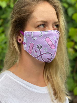 Triple Layer Medical Pink Mask